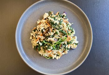 Sesame Vegetable & Cauliflower Bibimbap “Rice” Bowl with Chipotle Aioli